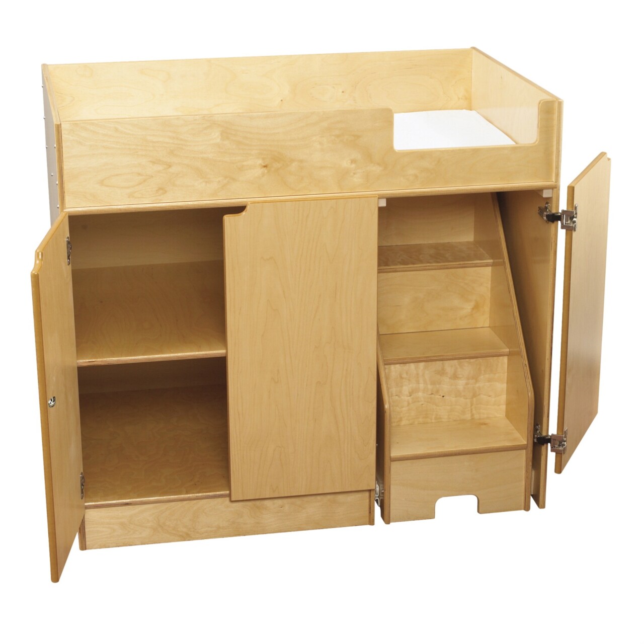 Childcraft Changing Table with Steps on Right, 42 x 27-1/8 x 37-1/2 Inches